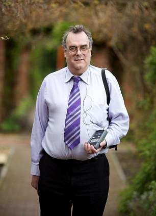 The Wiltshire man can now recognise shapes after becoming the first British patient to be fitted with the digital chip
